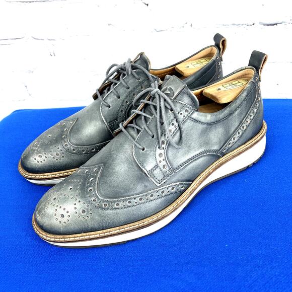 |•ECCO•| Men's ST1 Hybrid Lite Brogue Tie Oxford Shoes Sz 42 - Picture 1 of 14